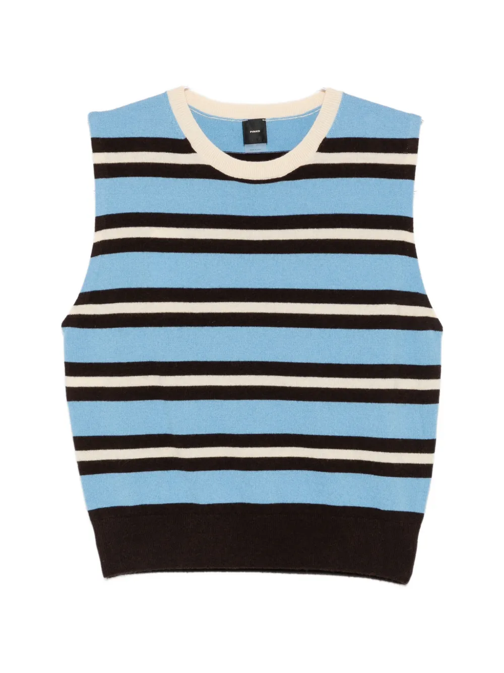 PINKO striped sleeveless top - Blu
