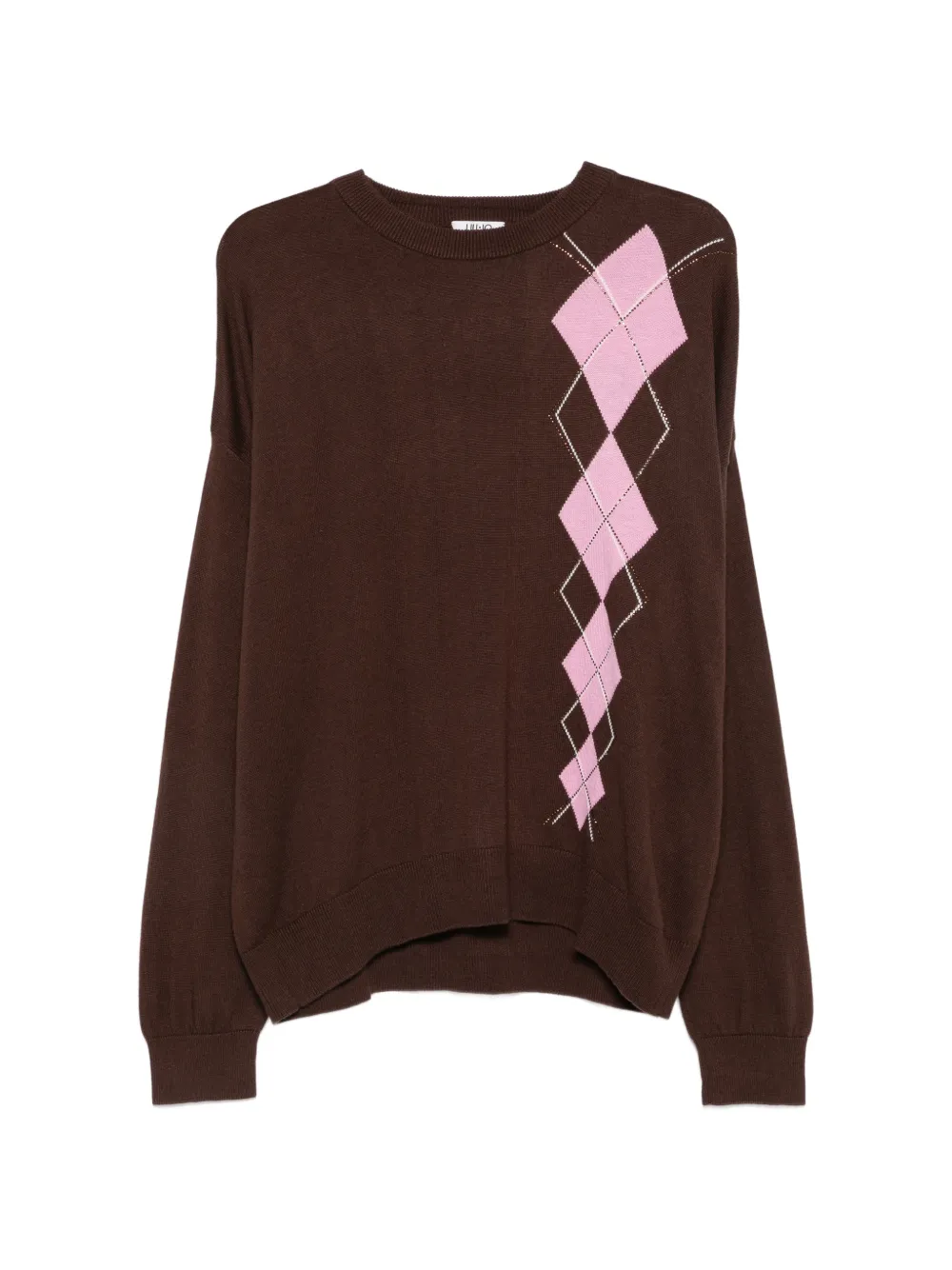 LIU JO Maglione con strass - Marrone