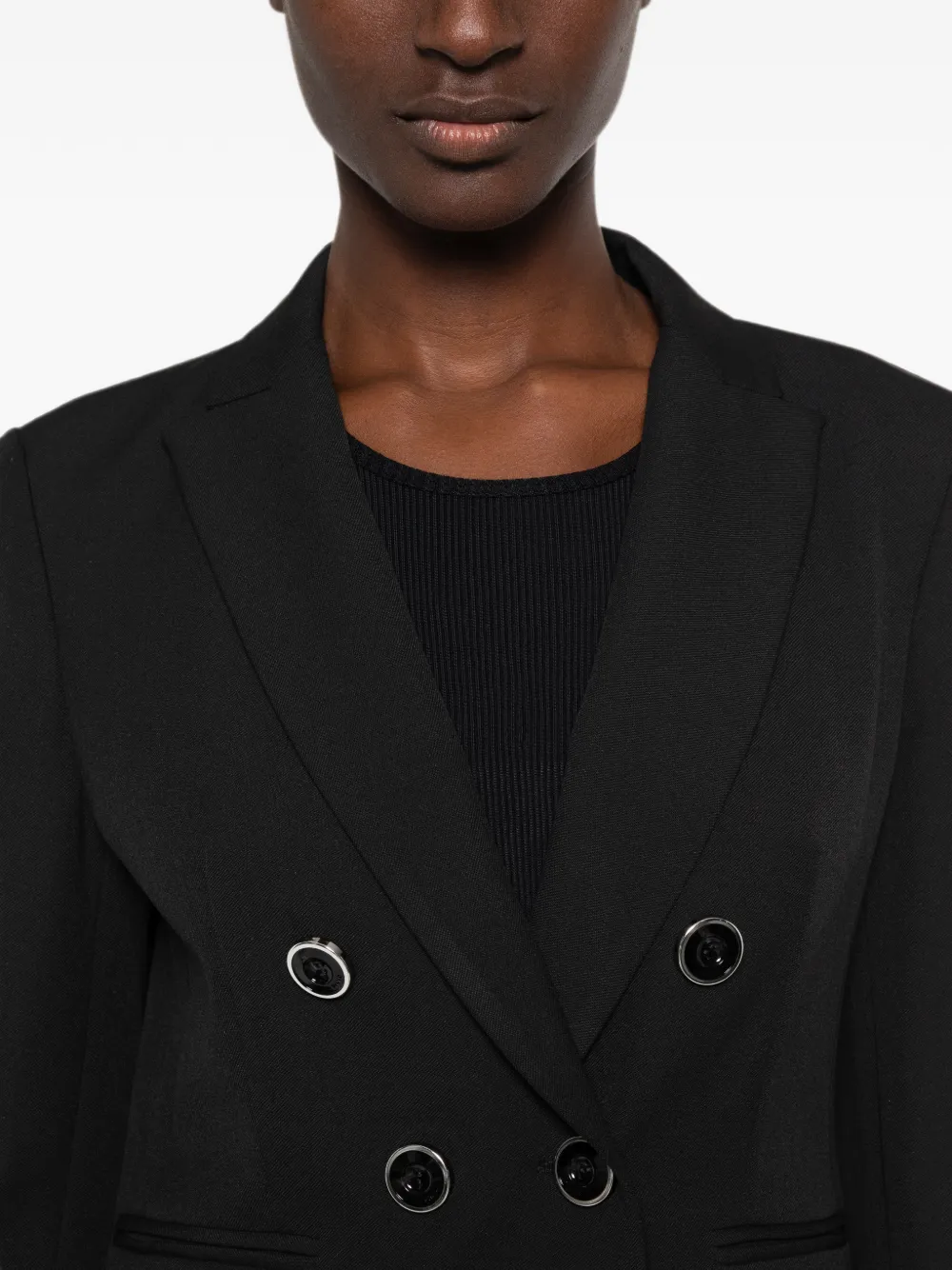 PINKO Blazer met dubbele rij knopen Zwart