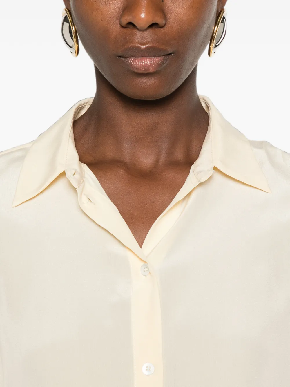 PINKO Crackers zijden blouse Geel