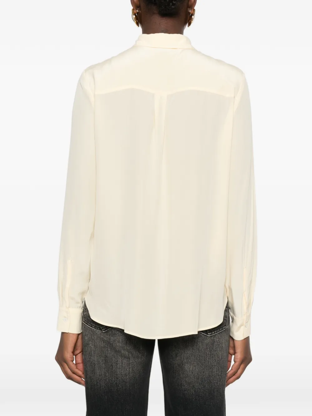 PINKO Crackers zijden blouse Geel