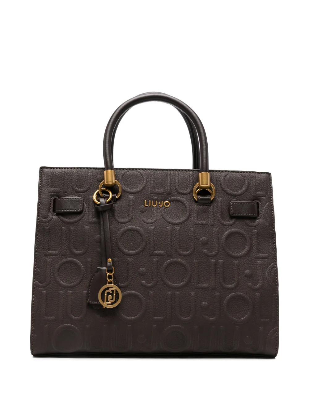 LIU JO logo-embossed tote bag - Marrone