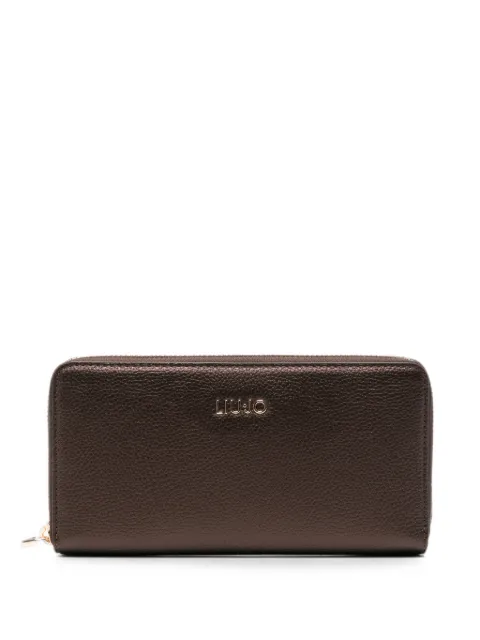 LIU JO logo-plaque zip-around wallet