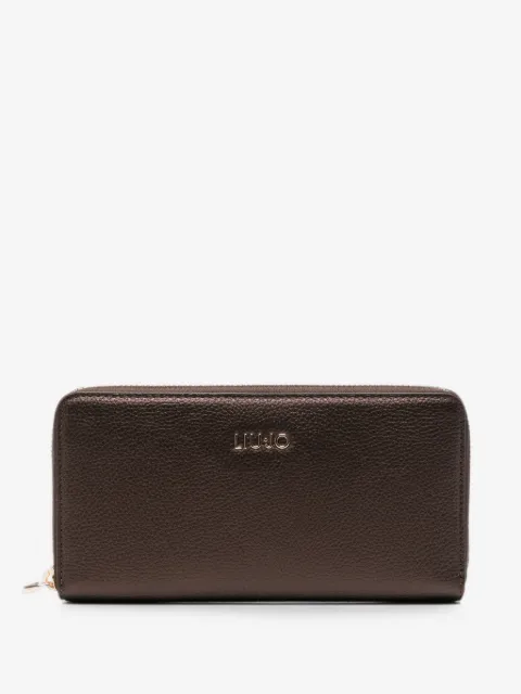 LIU JO logo-plaque zip-around wallet