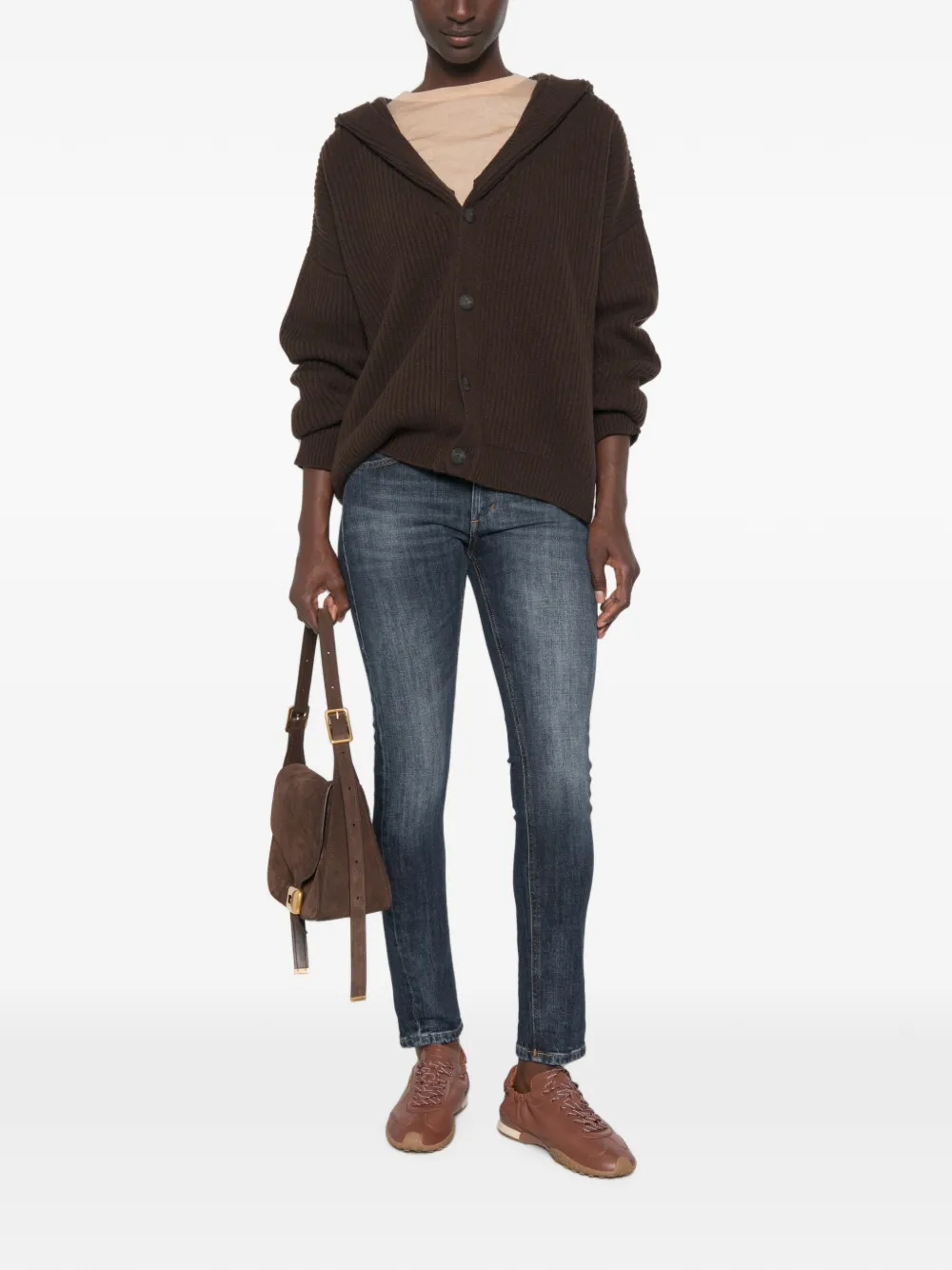 DONDUP Monroe skinny jeans met vervaagd effect Blauw