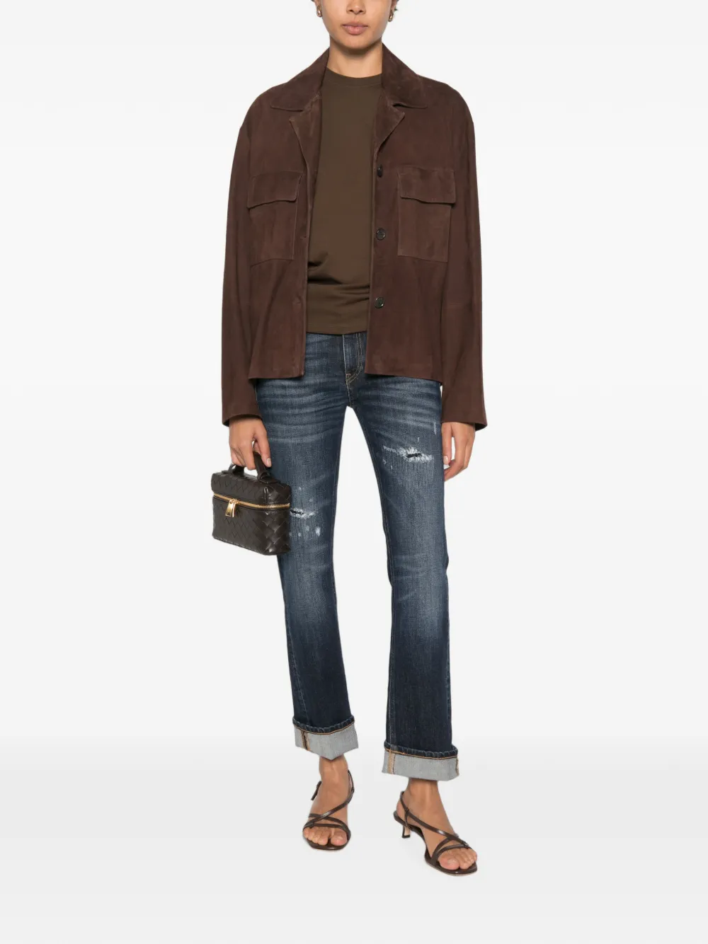 DONDUP Gerafelde jeans Blauw