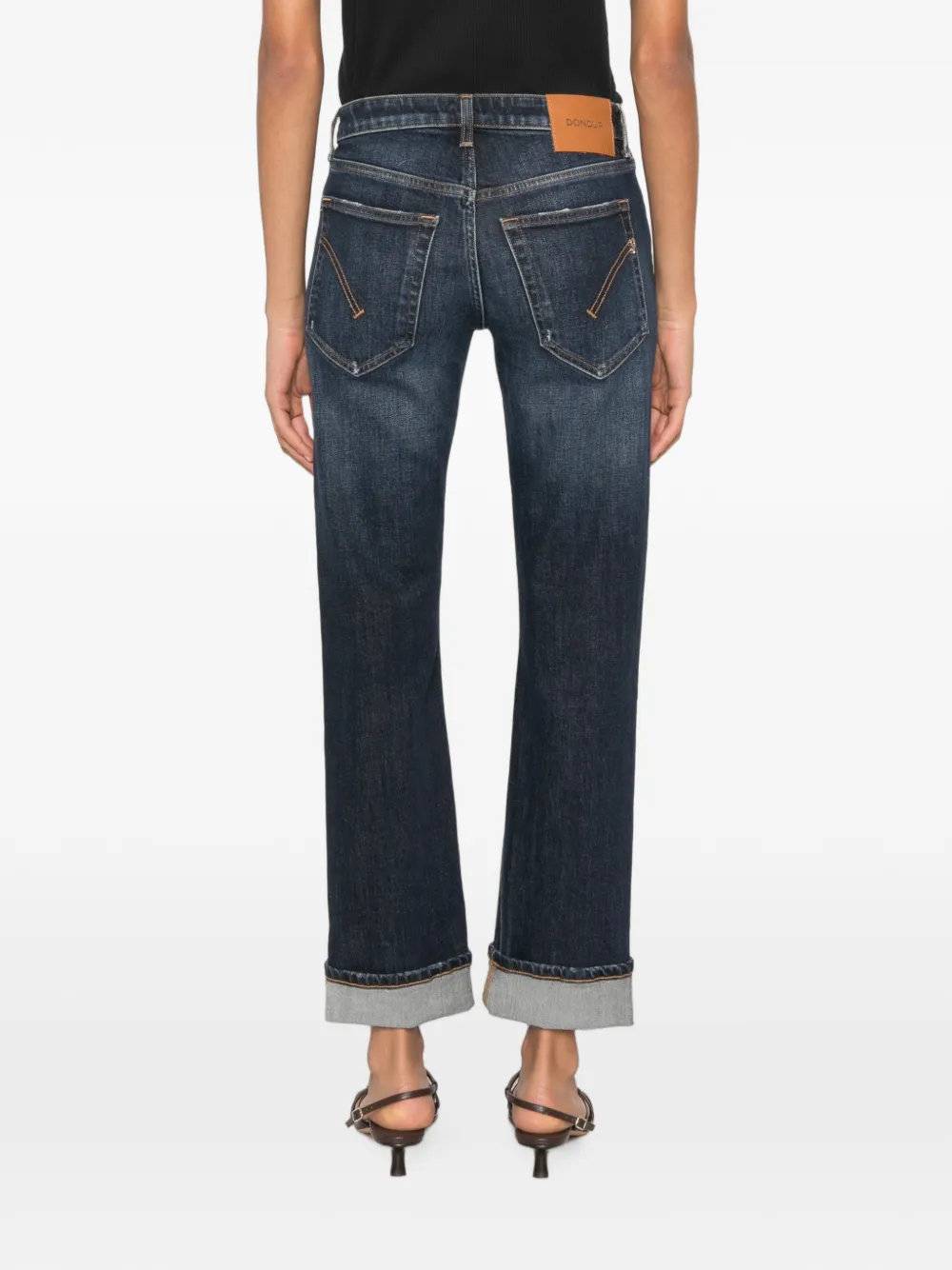 DONDUP Gerafelde jeans Blauw