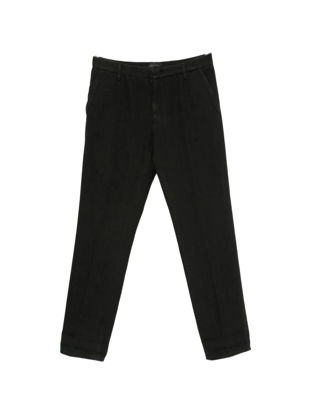 DONDUP logo-plaque straight-leg jeans - Schwarz