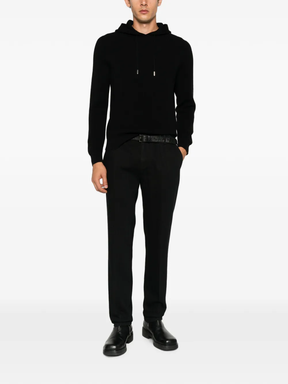 DONDUP Straight jeans met logoplakkaat Zwart