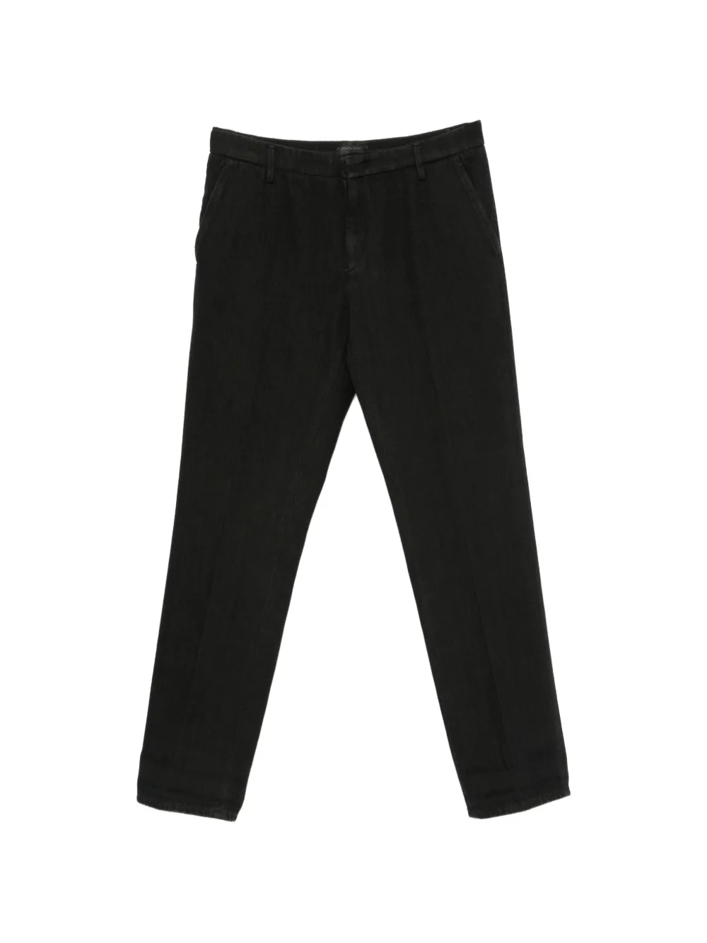 DONDUP logo-plaque straight-leg jeans - Schwarz