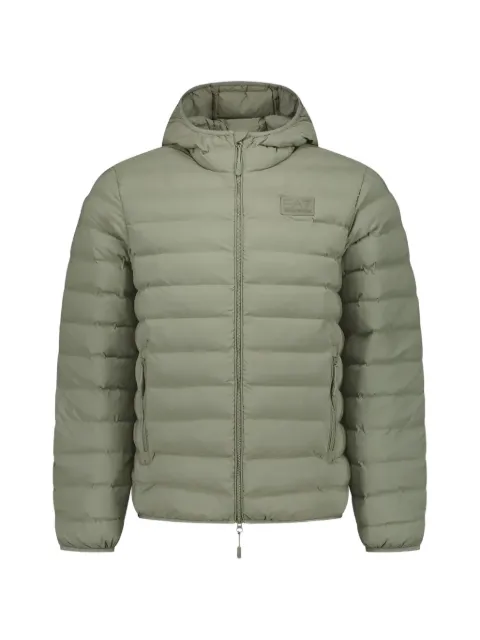 Ea7 Emporio Armani hooded quilted jacket
