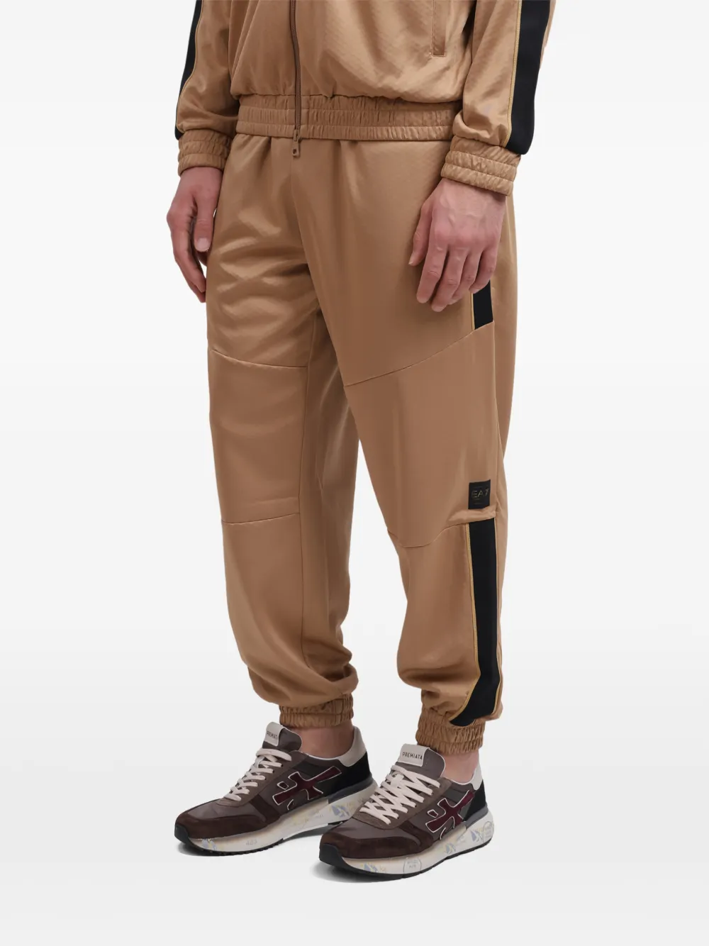 Ea7 Emporio Armani Trainingsbroek met logopatch Bruin