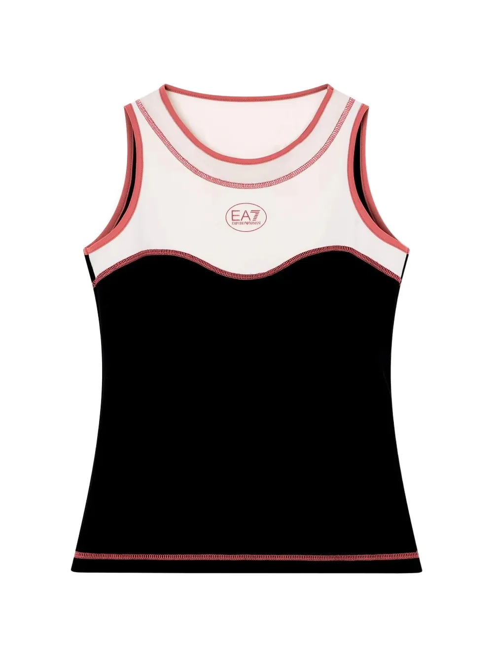 Ea7 Emporio Armani Tennis Pro logo-print panelled tank top - Schwarz