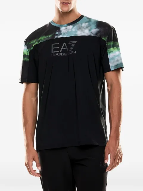Ea7 Emporio Armani playera con logo estampado