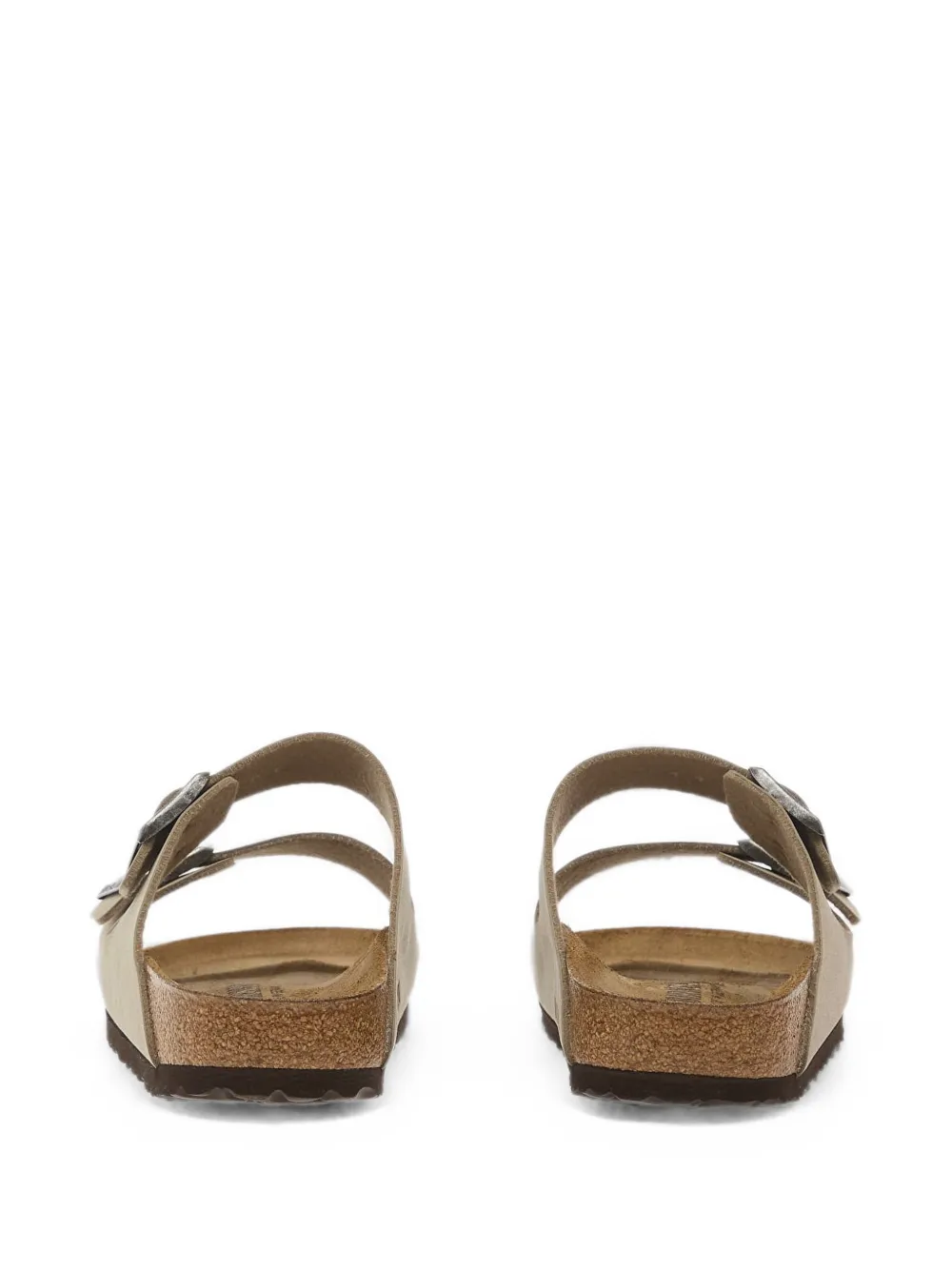 Birkenstock Arizona sandalen met dubbele bandjes Beige