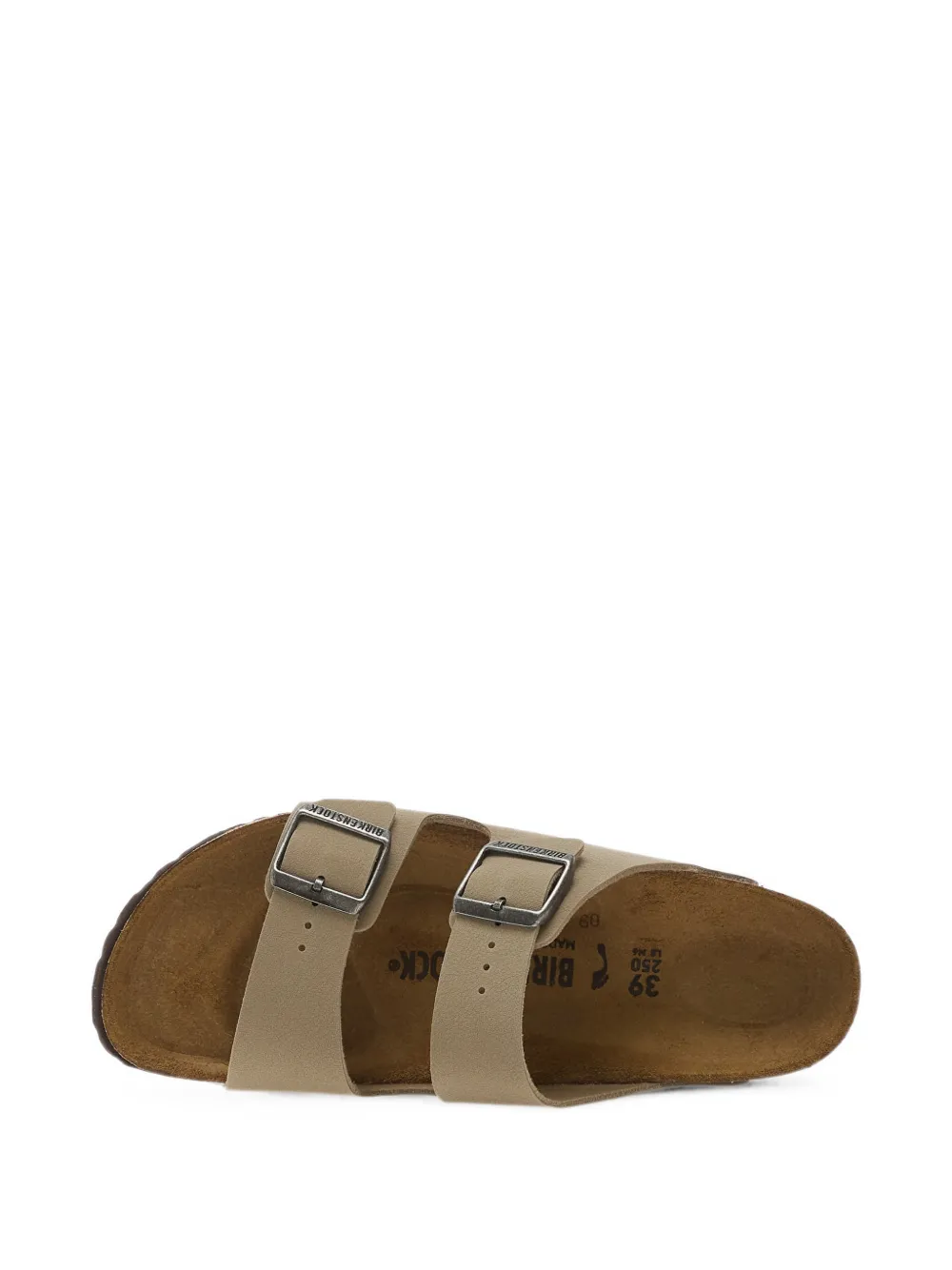 Birkenstock Arizona sandalen met dubbele bandjes Beige