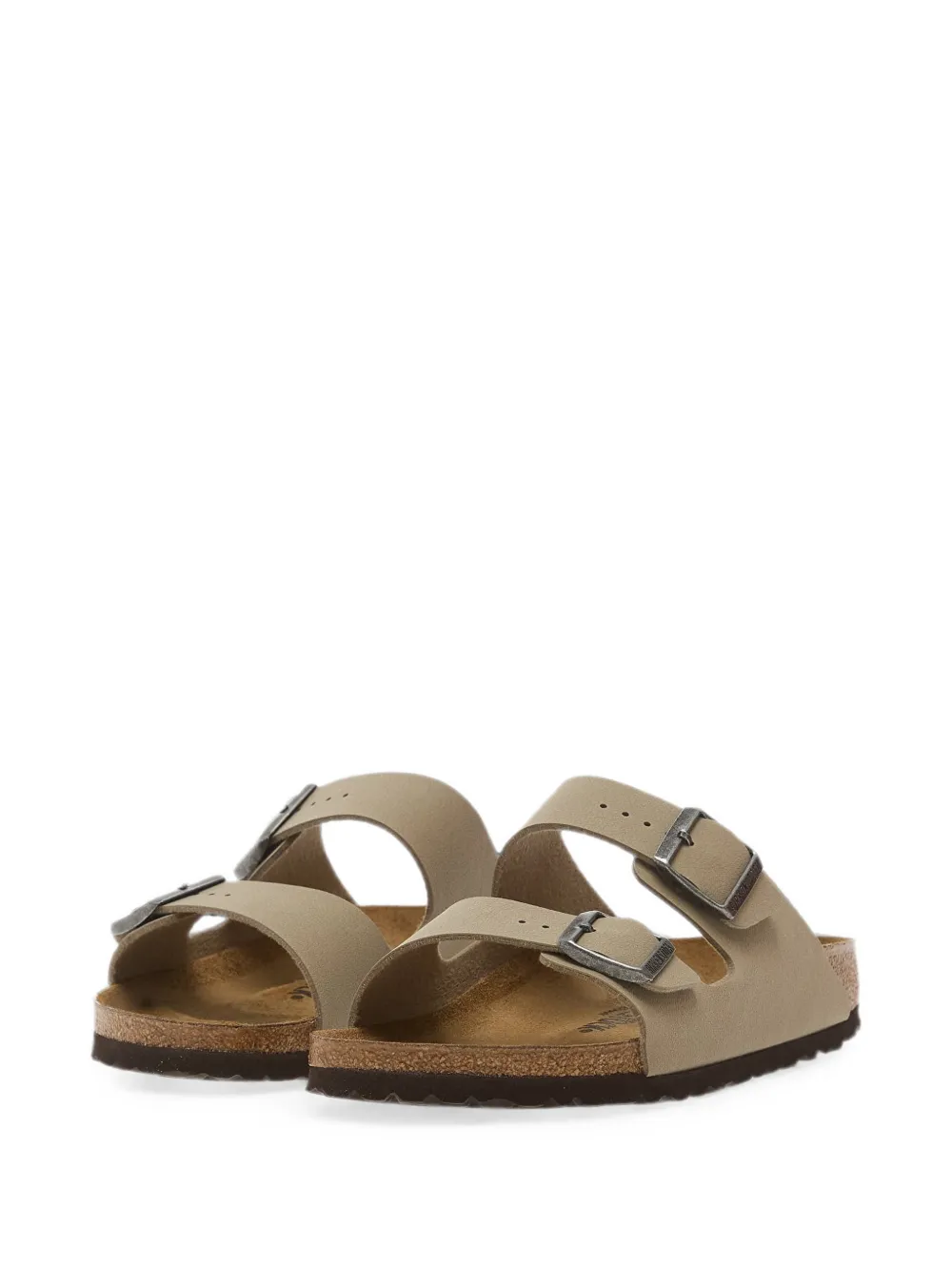 Birkenstock Arizona sandalen met dubbele bandjes Beige