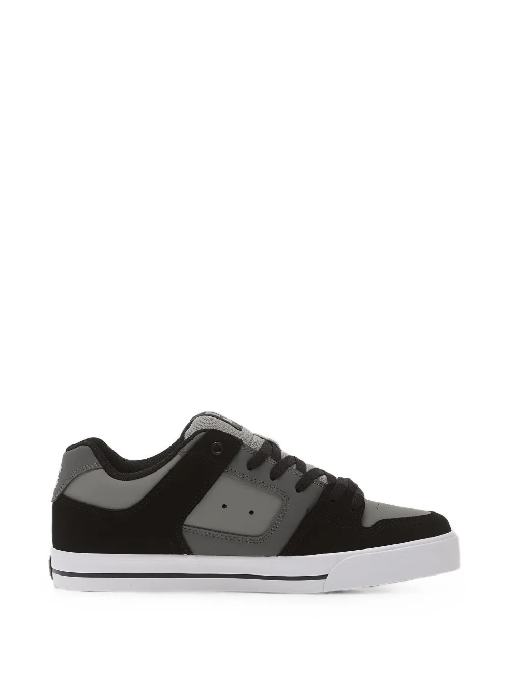 DC Shoes Pure sneakers met logo-patch en vlakken Grijs