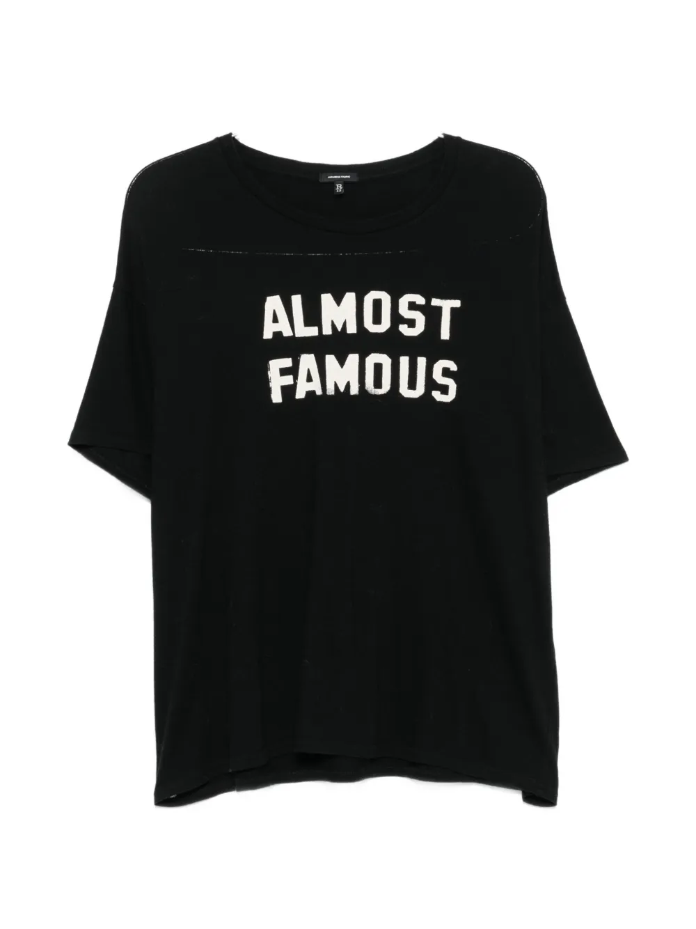 R13 slogan-print T-shirt - Nero