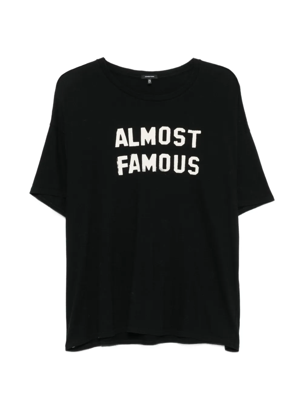 R13 slogan-print T-shirt - Nero