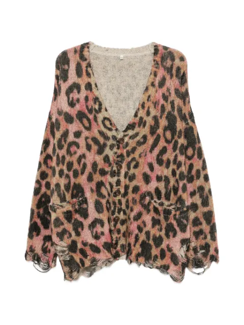R13 leopard-print cardigan