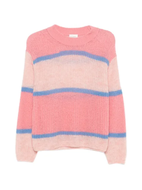 Closed striped sweater