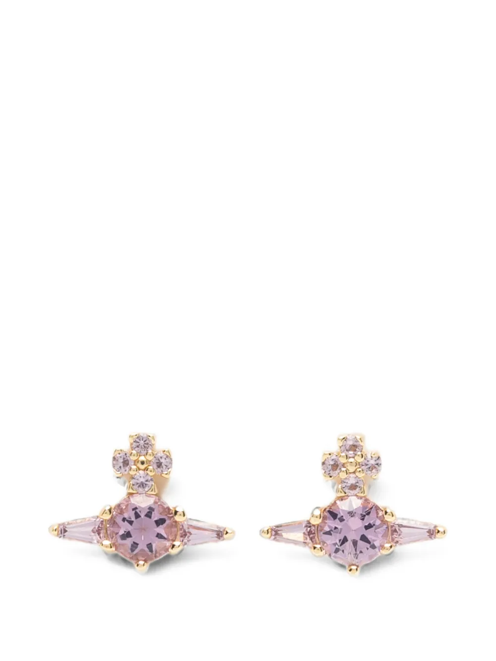 Vivienne Westwood Ofelia Orb crystal-embellished earrings - Oro