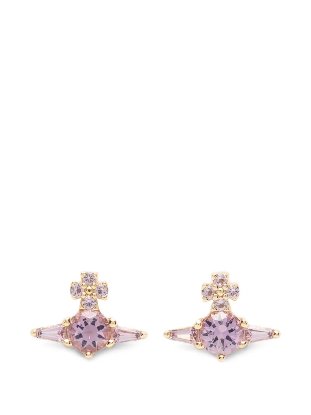 Vivienne Westwood Ofelia Orb crystal-embellished earrings - Oro