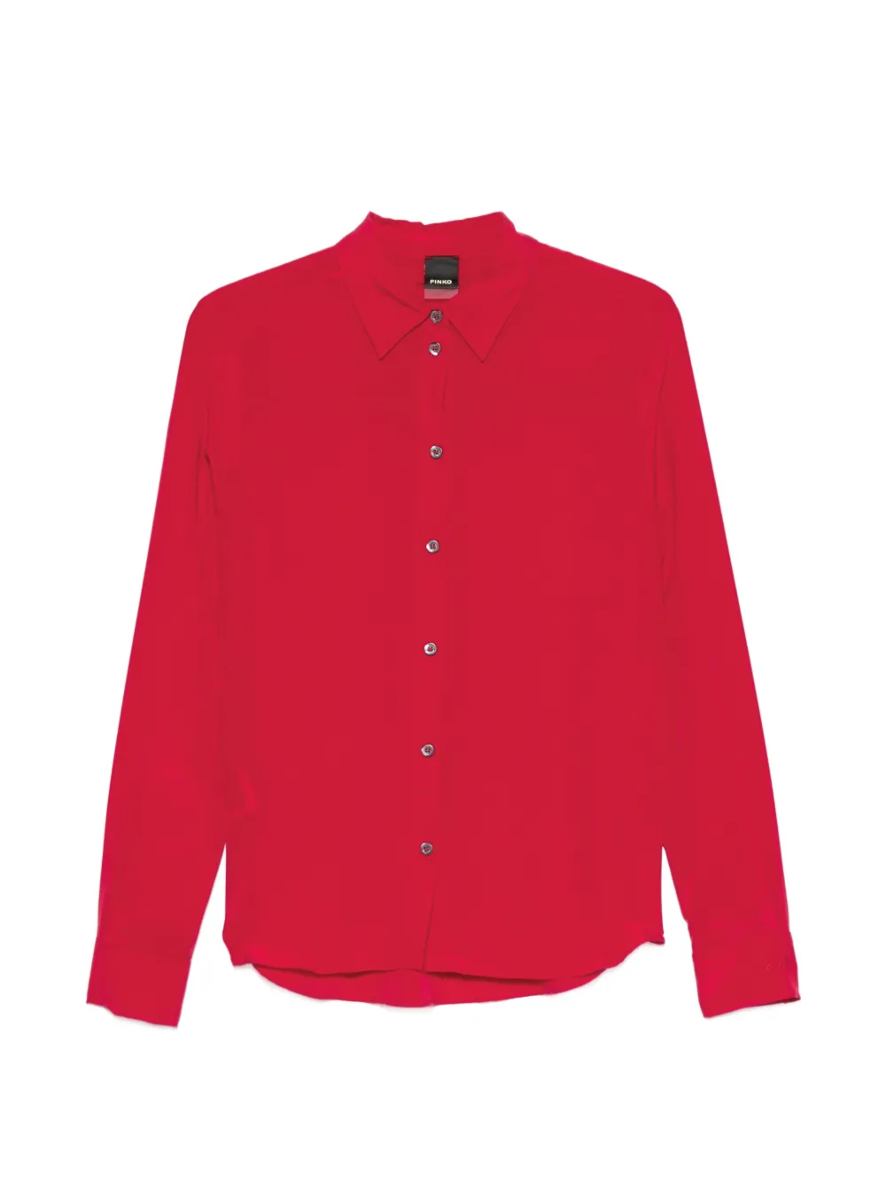 PINKO Crackers silk shirt - Rosso
