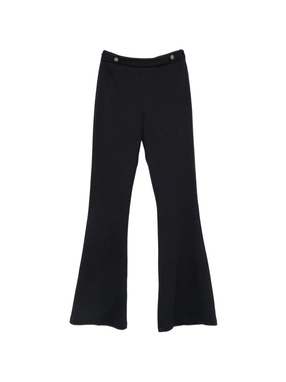 LIU JO button-detail flared trousers - Blu