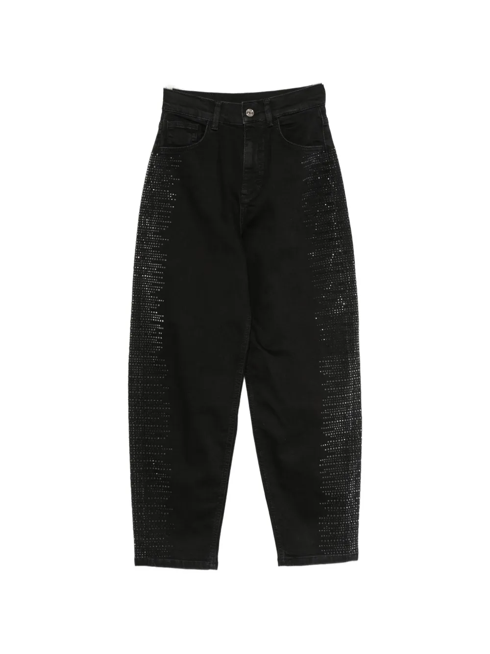 LIU JO rhinestone-embellished jeans - Schwarz
