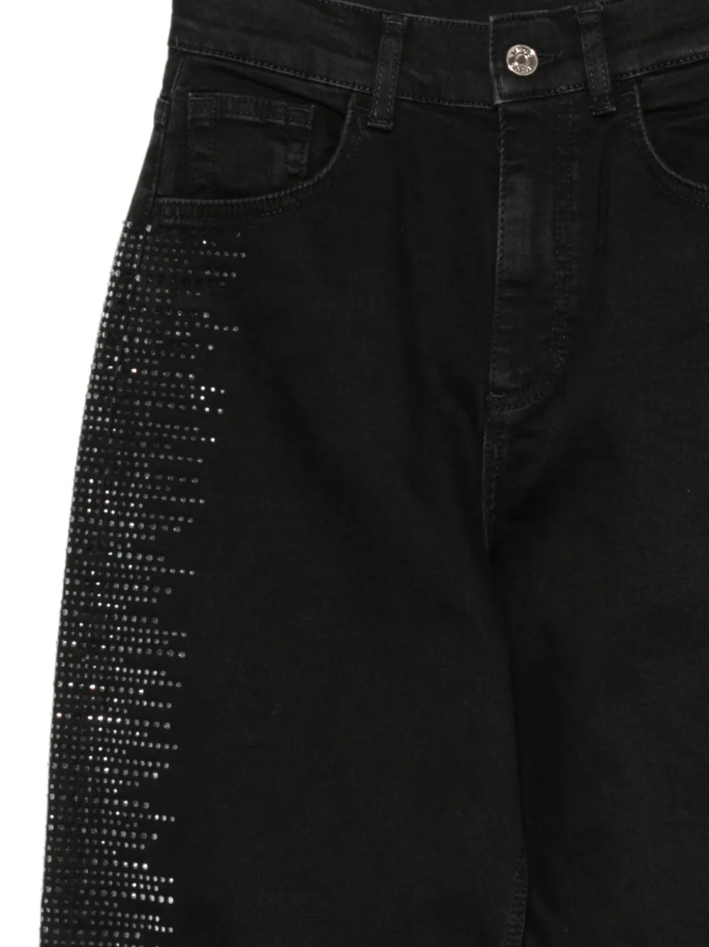 LIU JO Jeans verfraaid met stras Zwart