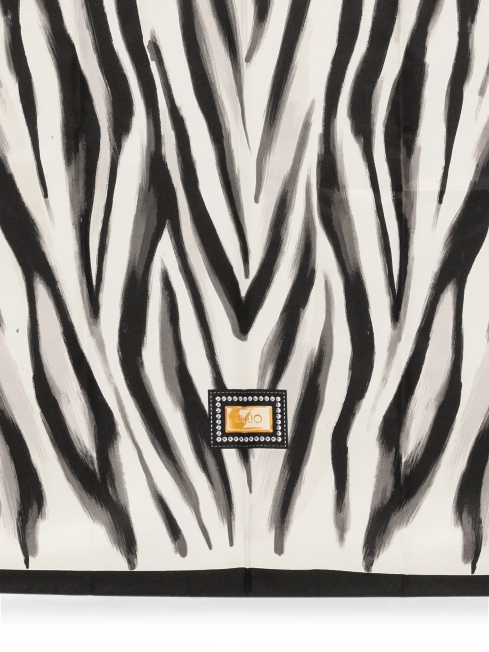 LIU JO Vierkante sjaal met zebraprint Wit