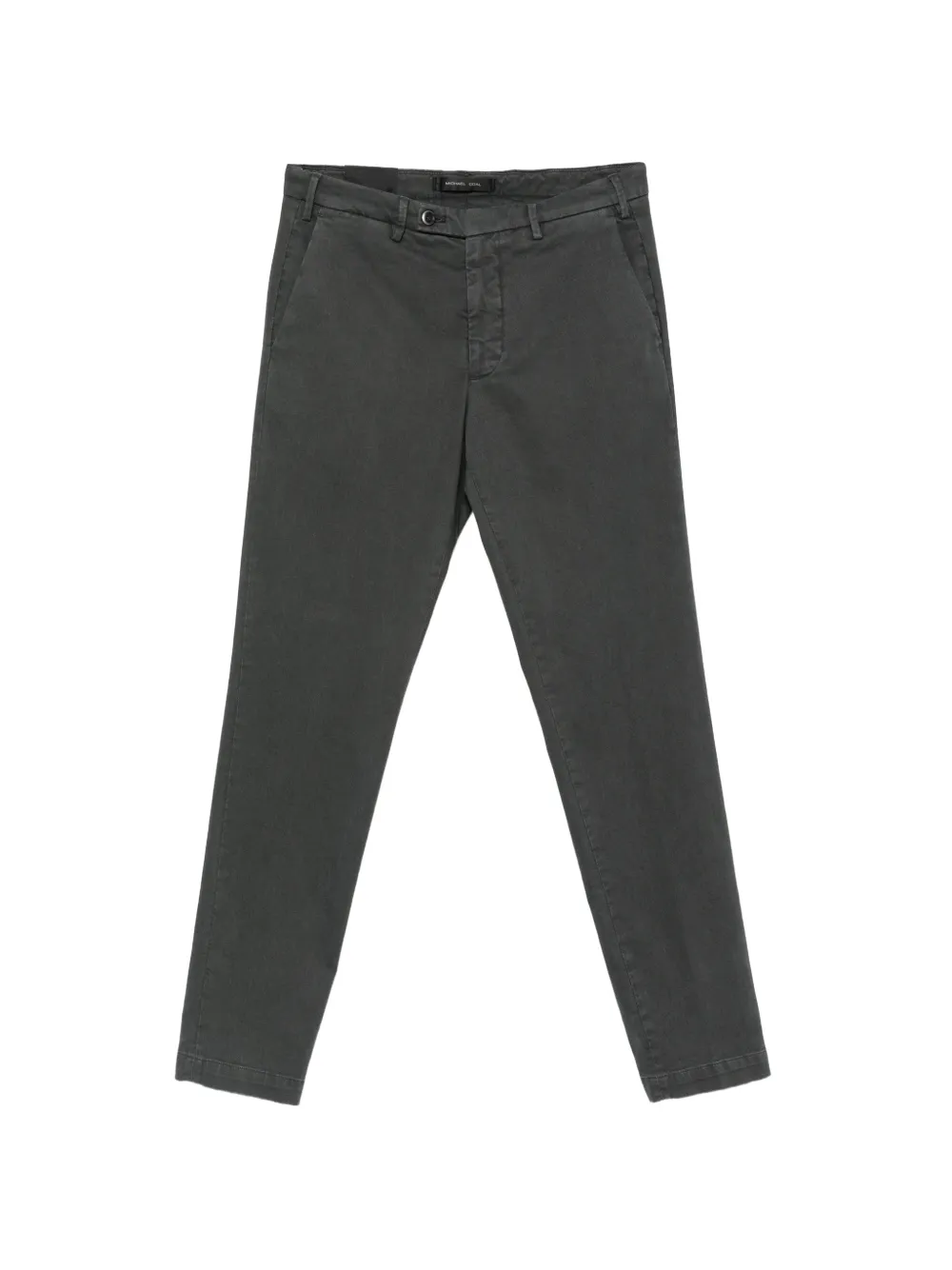 michael coal buttoned twill trousers - Grigio