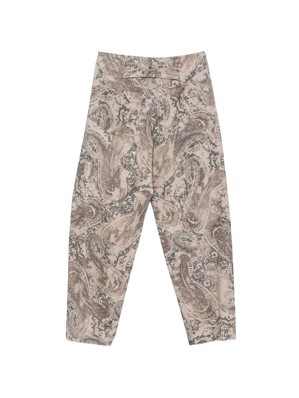 LIU JO paisley-print corduroy trousers Beige