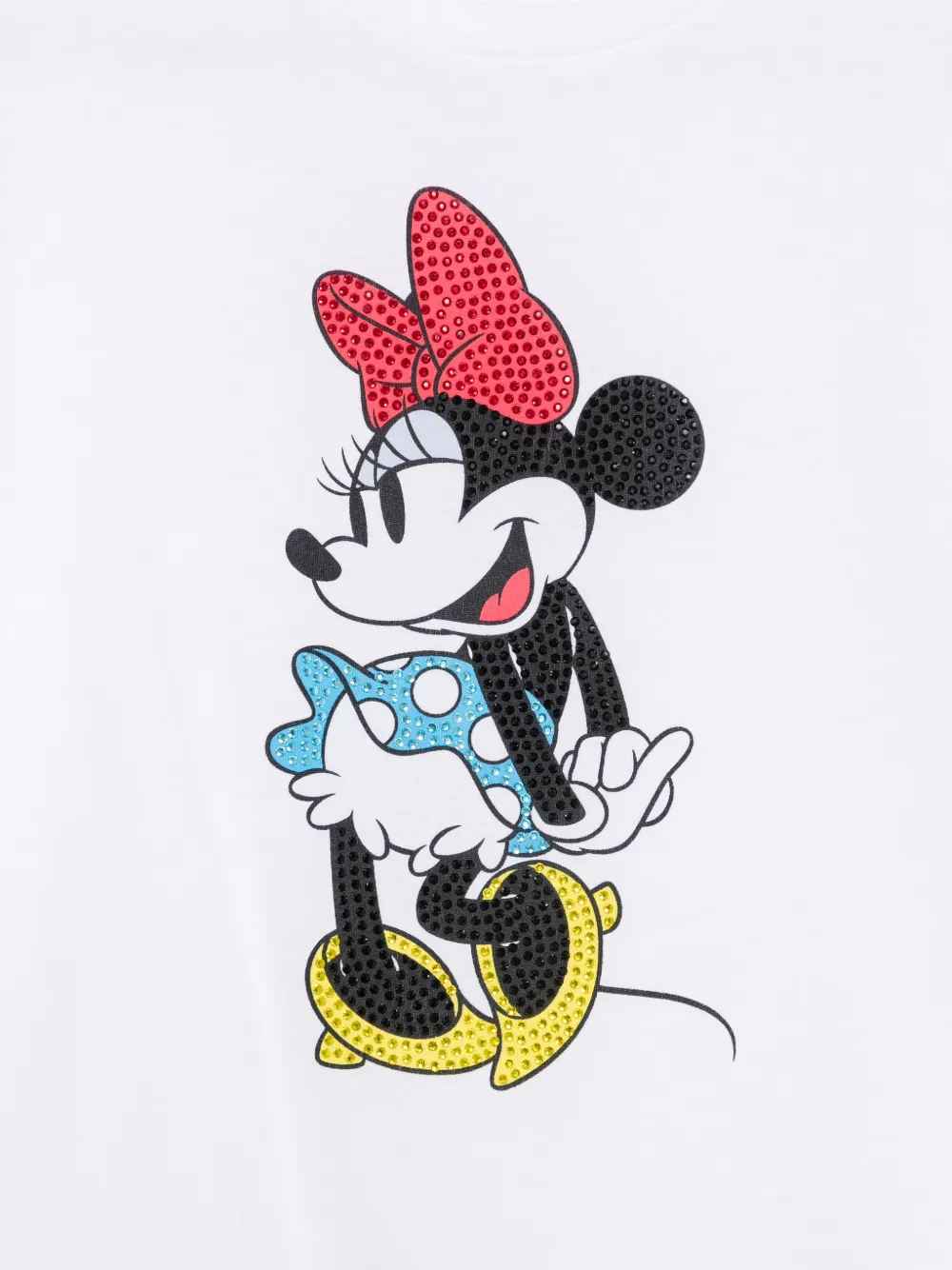 LIU JO x Disney Minnie Mouse T-shirt verfraaid met stras Wit