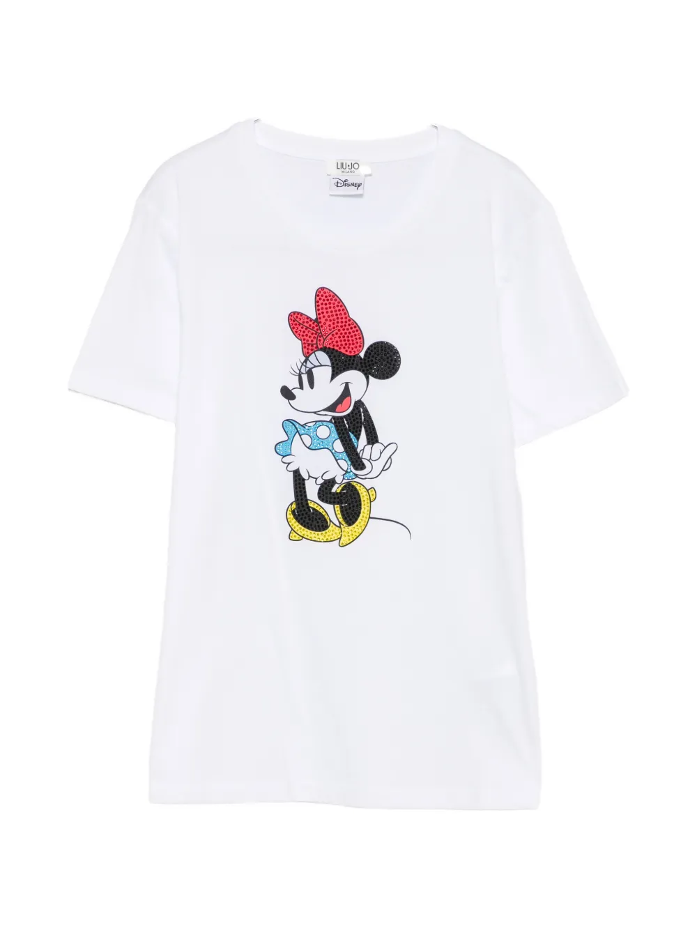 LIU JO x Disney Minnie Mouse rhinestone-embellished T-shirt - Weiß