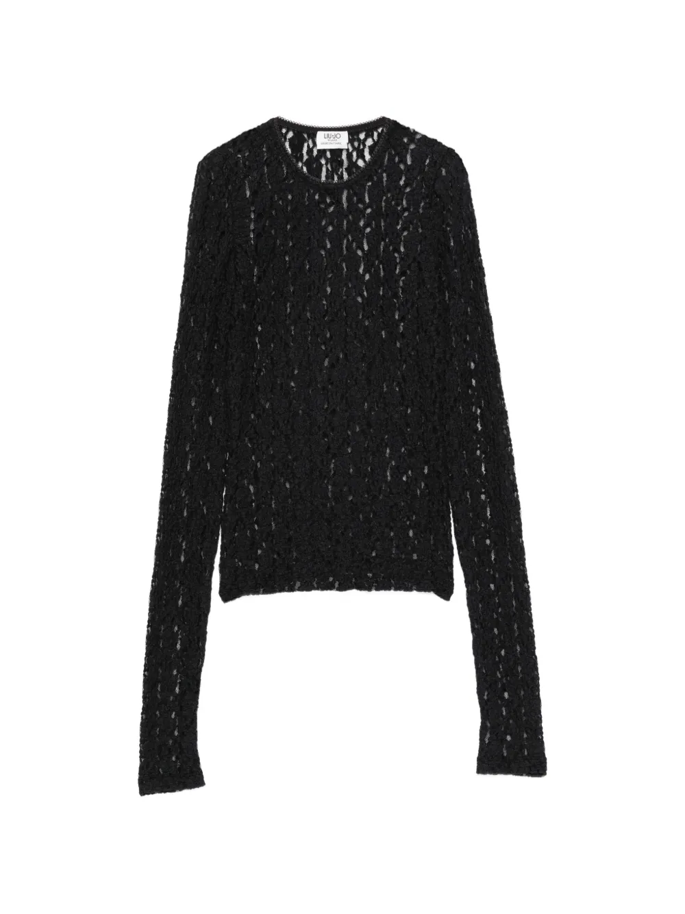 LIU JO lace long-sleeve T-shirt - Schwarz