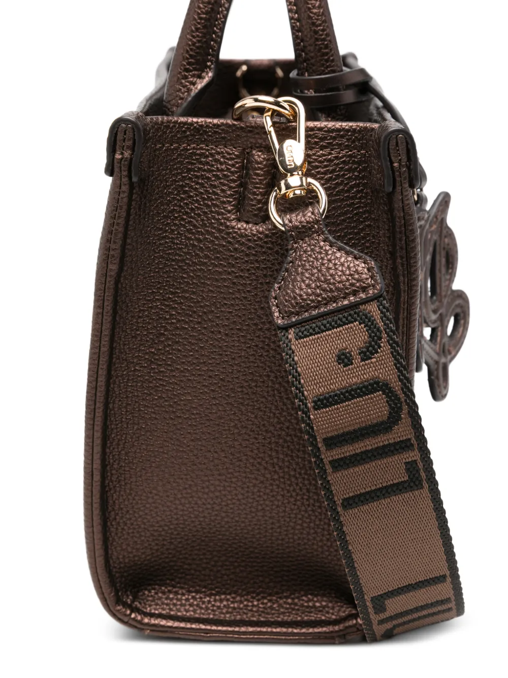 LIU JO Shopper met logoplakkaat Bruin