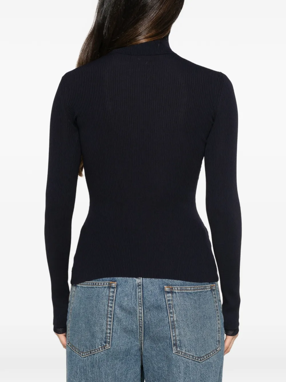 Elisabetta Franchi Coltrui met logoplakkaat Blauw