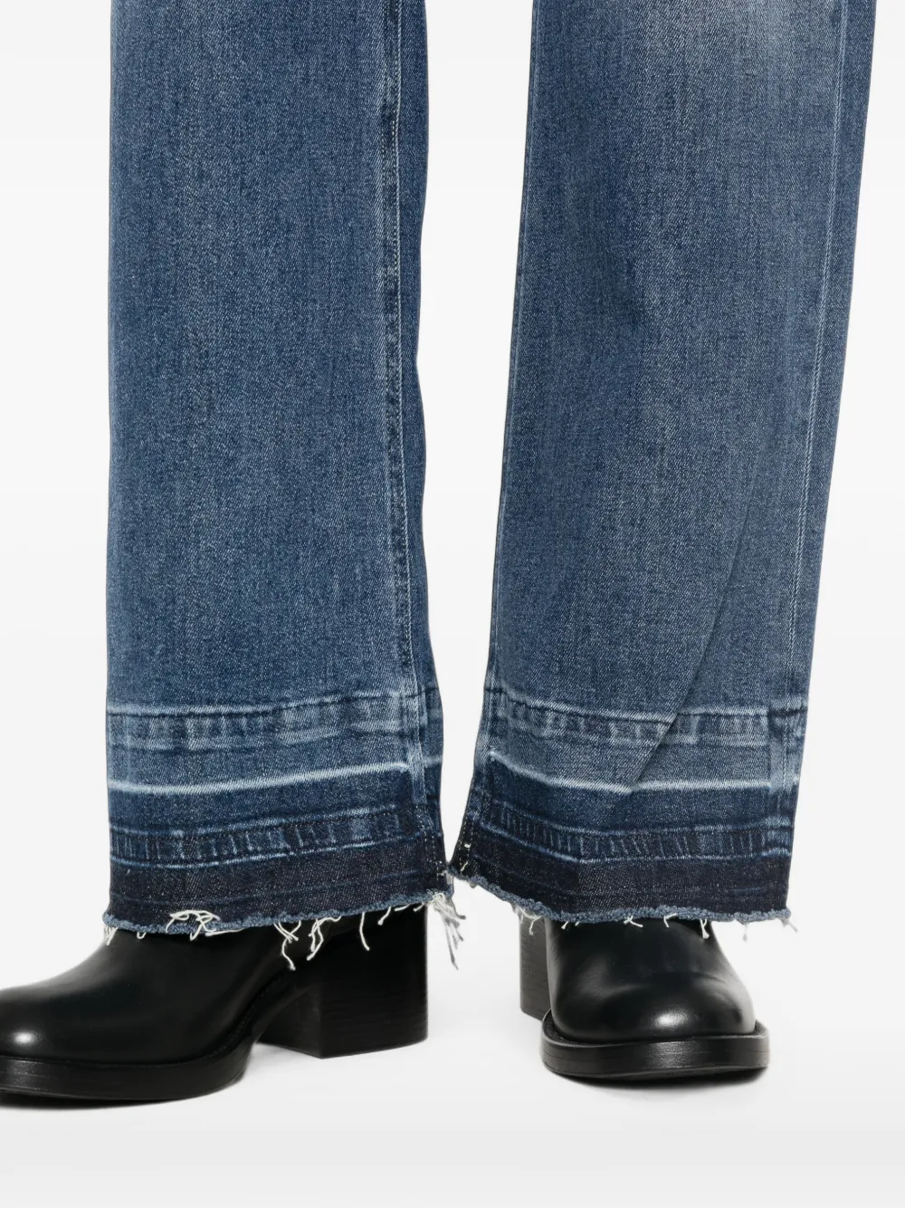 DONDUP Jacklyn jeans met onafgewerkte randen en vervaagd effect Blauw