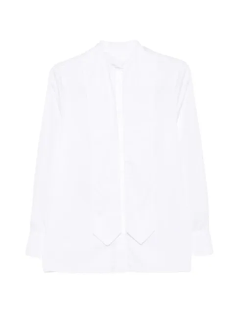 DONDUP tie-detail long-sleeve shirt