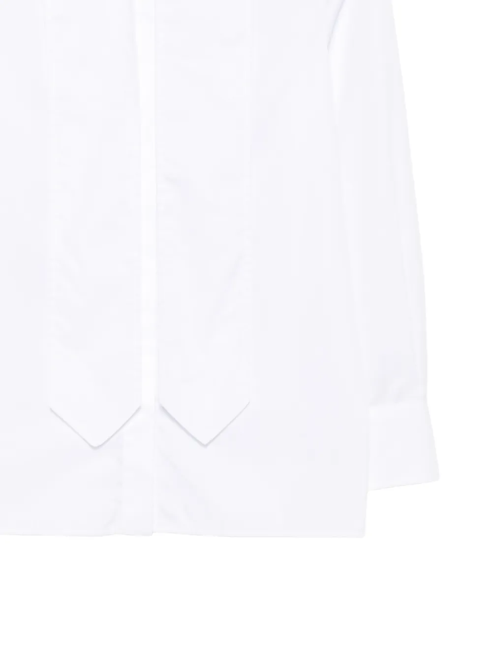 DONDUP tie-detail long-sleeve shirt Wit