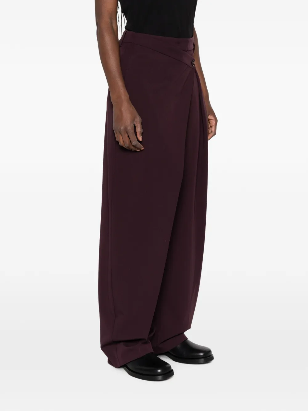 PINKO Broek met wikkel-effect Rood