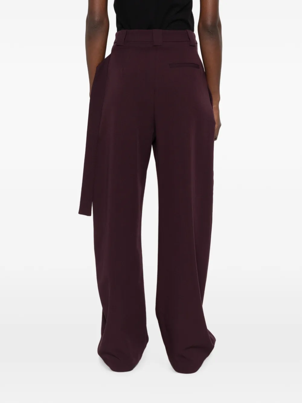 PINKO Broek met wikkel-effect Rood