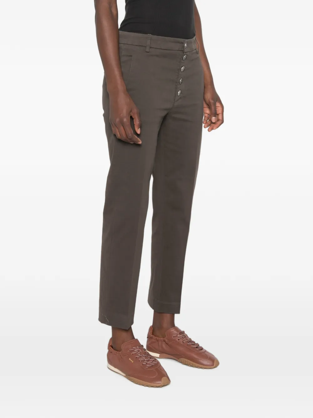 DONDUP Nima cropped broek Groen