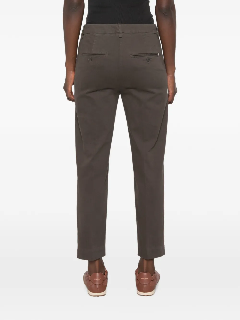 DONDUP Nima cropped broek Groen