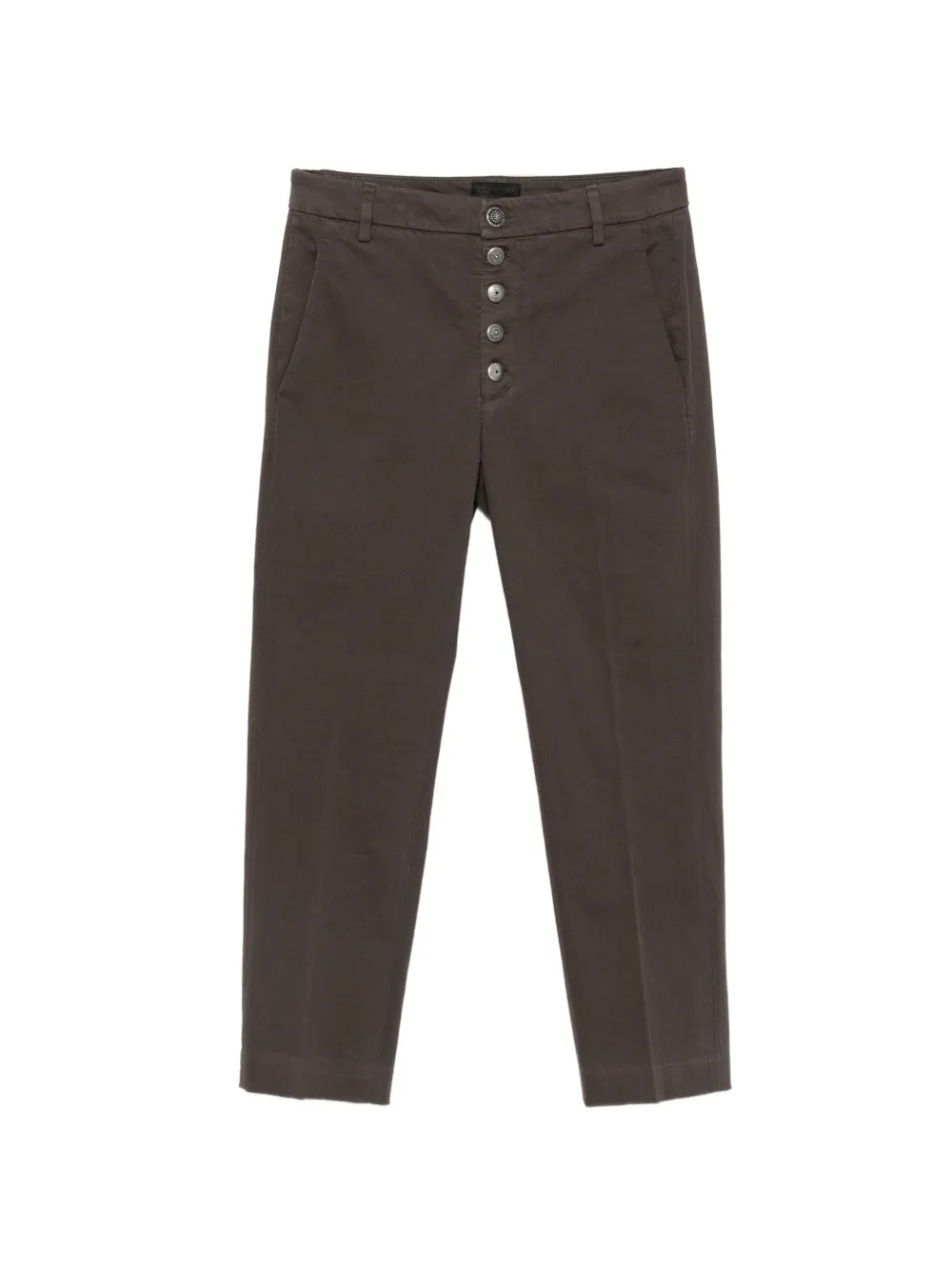 DONDUP Nima button-fly cropped trousers - Grün