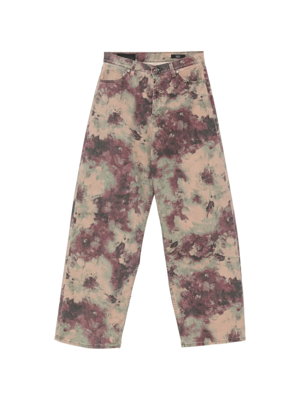 DONDUP tie-dye wide-leg jeans - Verde