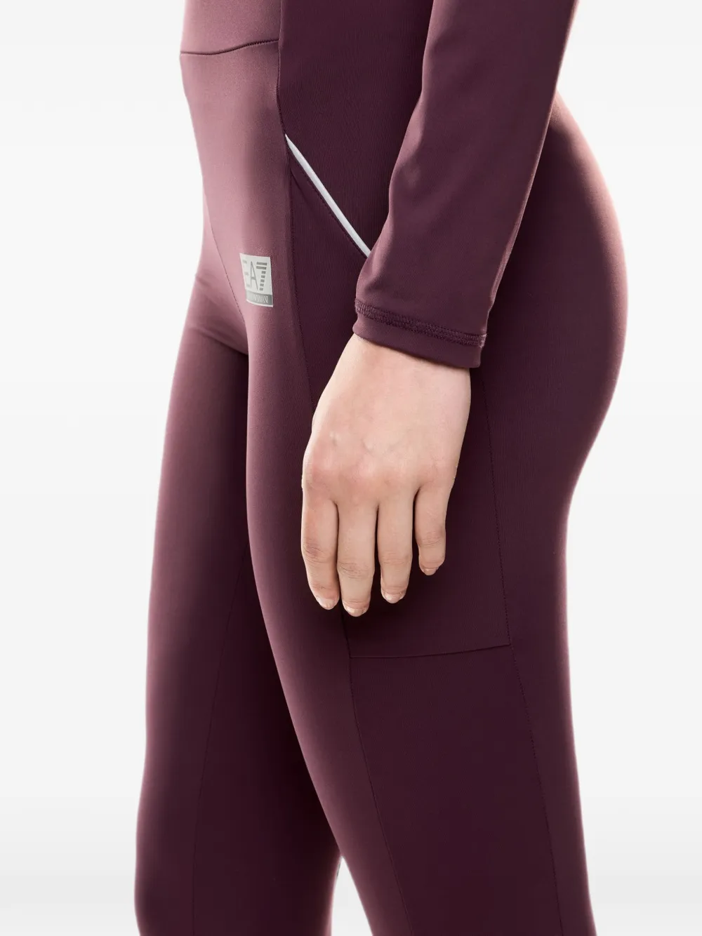 Ea7 Emporio Armani Legging met logoprint Rood